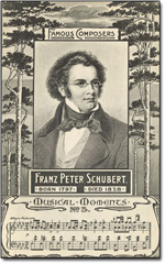 La Truite : vieille édition d'une partition de Schubert
